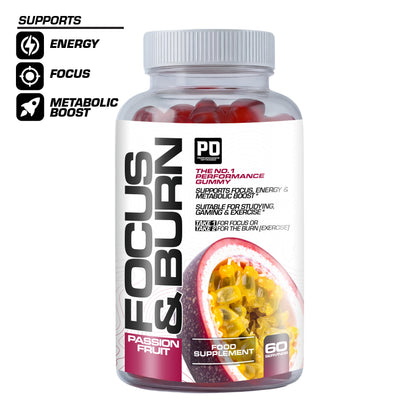 Focus & Burn Gummies  - (Passion Fruit)